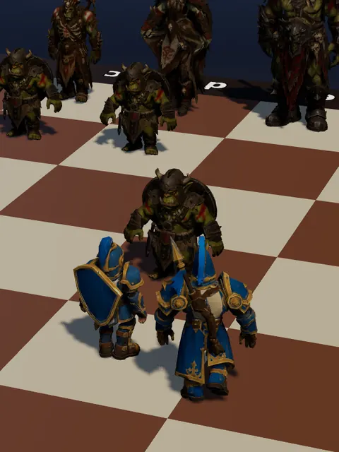 The attacking knight walks up to the pawn it is taking