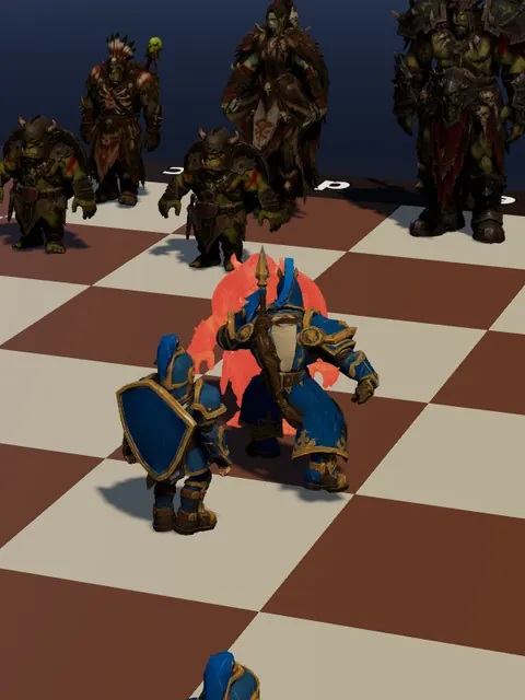 The knight strikes